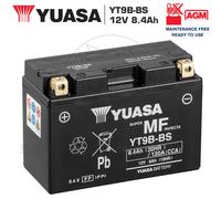 Motorrad Batterie Yuasa YT9B-BS Vorinstalliert Versiegelt 12V 8,4Ah 120A Yamaha