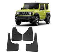 Vorne und Hinten Schmutzfänger mit Logo für Suzuki Jimny JB64 JB74 2019-2024, 4PCS Auto Kotflügel Schutz Tuning Zubehör Set (Schwarz)