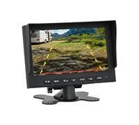 VSG24 13114 - 7“ Profi Transporter Rückfahrmonitor, TFT Monitor inkl. Zubehör, e-Zulassung, Distanzlinien, 12-24 V