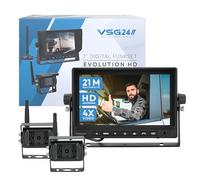 "VSG24 7\" FUNK-Set EVOLUTION HD mit 2 Kameras Wohnmobil & LKW bis 21 Meter RVS-24543"