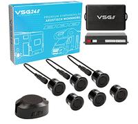 Einparkhilfe für WOHNMOBILE Akustisch, 6-Sensoren in Schwarz Rückfahrwarner PDC