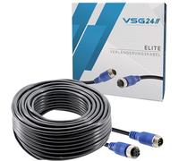 VSG24 Verlängerungskabel Elite für Rückfahrkamera & Rückfahrsysteme universell KFZ Kamera Kabel 4PIN / Polig für LKW Anhänger Traktor Wohnwagen Wohnmobile Robust & Wetterfest IP67-10 Meter
