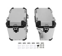 VTAIEX Motorrad-Aufbewahrungsbox Für BMW R 1200GS/R 1200GS ADV 2013-2018 2014 2015 Motorradzubehör Seitenkoffer Satteltaschen Gepäckkoffer Aufbewahrungskoffer Werkzeugkasten Randboxen(Silver)