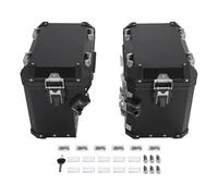 VTAIEX Motorrad-Aufbewahrungsbox Für BMW R 1200GS/R 1200GS ADV 2013-2018 2014 2015 Motorradzubehör Seitenkoffer Satteltaschen Gepäckkoffer Aufbewahrungskoffer Werkzeugkasten Randboxen(Nero)