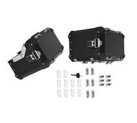 VTAIEX Motorrad-Aufbewahrungsbox Für R1200GS 2013-2018 2014 2015 2016 2017 Motorrad-Seitenkoffer Aus Aluminium, Gepäckträger, Satteltasche, Topcase, Werkzeugkasten, Zubehör(Nero)