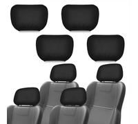 VTANOK 4 pcs Auto Kopfstützenbezüge,für VW T-Cross T-ROC T-ROC Sport Caravelle Sharan 2000-2023 2024 Waschbar Kopfstützen Bezug Staubdicht Kopfstützenschutz Abdeckung Universal