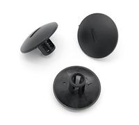 VVO Fasteners- Schwarz Kunststoff-Clips. Motor-Hitzeschild oder Isolator-Befestigung. Kompatibel mit einigen Renault Clio, Megane, Captur, Scenic, Kadjar, (Packung mit 10 Clips)