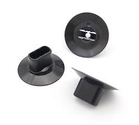 VVO Fasteners- Schwarz Kunststoff-Clips. Motor-Hitzeschild oder Isolator-Befestigung. Kompatibel mit einigen Renault Clio, Captur, Scenic, (Packung mit 10 Clips)