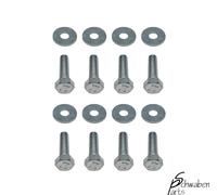 VW Bus T4 Schrauben Set - Schlossträger vorne; N10009205 & N90207601