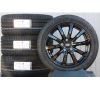 VW Bus T5 T6 T6.1 Caravelle Räder Alufelgen P69 schwarz Continental Sommerreifen