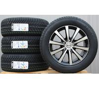 VW Bus T5 T6 T6.1 Multivan Räder Alufelgen P69 schwarz pol. Platin Winterreifen