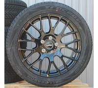 VW Bus T5 T6 T6.1 Multivan Satz Räder Alufelgen Autec Nimah schwarz Winterreifen