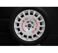 VW Bus T5 T6 T6.1 Shuttle Räder Alufelgen OZ Rally weiß Michelin Allwetterreifen