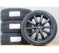 VW Bus T5 T6 T6.1 Transporter Räder Alufelgen P69 schwarz Allwetterreifen Platin