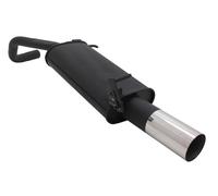 Novus Sport-Auspuff Endschalldämpfer+ABE 1x90mm rund für VW Polo 5 V-9N/9N3