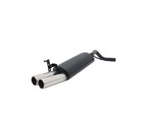 Novus Edelstahl Sportauspuff für VW Polo 9N / 9N3 2x76mm