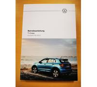 VW T-CROSS 2023 Bedienungsanleitung Betriebsanleitung (Ausgabe 06.2023) NEU