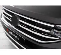VW Tiguan Kühlergrill Zierleisten Edelstahl Chrom 4-tlg BJ. 2020-Frontgrill