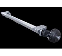 W-PROOF Achse 1350kg, 1500 mm, GEBREMST, für Pkw-Anhänger, AL-KO