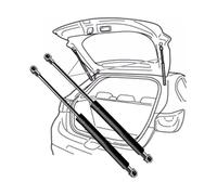 WACDXST 2 Stück Gasdruckdämpfer, für Opel Mokka 2012-2020#95095594 HeckklAppendämpfer Gasfeder Ersatzteil Kofferraum StoßDäMpfer