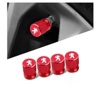 WACDXST 4 Stück Auto Ventilkappen, für Peugeot 208 2008 308 3008 508 5008 SW GT Reifenventil Kappe Staubkappen mit Dichtung Korrosionsbeständig Abnehmbar Zubehör,A