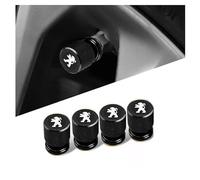 WACDXST 4 Stück Auto Ventilkappen, für Peugeot 208 2008 308 3008 508 5008 SW GT Reifenventil Kappe Staubkappen mit Dichtung Korrosionsbeständig Abnehmbar Zubehör,B