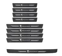 WACDXST 9 Stück Auto Einstiegsleisten Schutzfolie, für Peugeot 3008 GT Line 2019-2024 2025 Lackschutz Kohlefaser Aufkleber Kantenschutz Styling Tuning Zubehör