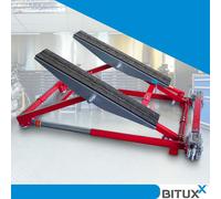 Bituxx Hebebühne Mobile Werkstatt Wagenheber Kurzhub PKW Lift bis 2000 kg 2T Rot