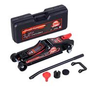 Hydraulsicher KFZ- Rangierwagenheber 2,5t inkl. Koffer, SUV-Adapter und 2x Gummiauflage Rot
