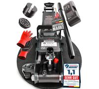 AUTORIA Wagenheber 2,5T - Flacher hydraulischer Rangierwagenheber mit Koffer, 3X Gummiauflage & Adapter - für PKW & tiefergelegte Fahrzeuge - bis 2.500 kg Tragkraft