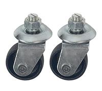 Wagenheberrollen für 4 Tonnen Wagenheber, Gusseisen-Lenkrollen, hochwertige Ersatzteile, 2 Stück (16 mm Vorbau)