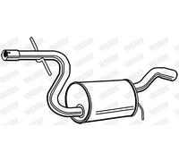WALKER 23128 Mittelschalldämpfer