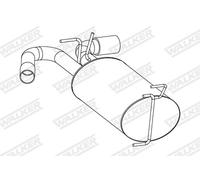 WALKER Endschalldämpfer für VAUXHALL OPEL 25267