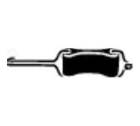 WALKER Gummistreifen Abgasanlage für Fiat 128 128_ 1.1 1.3 Sport 127 127_ 0.9