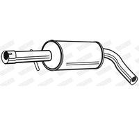 Walker Mittelschalldämpfer [Hersteller-Nr. 22719] für Audi