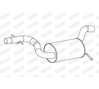 Walker Mittelschalldämpfer [Hersteller-Nr. 24273] für Skoda, VW