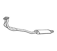 WALKER Mittelschalldämpfer Schalldämpfer für BMW 3er E30 14569