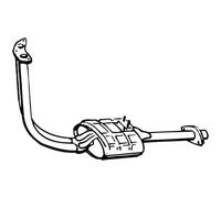 WALKER Vorschalldämpfer Mittelschalldämpfer für Suzuki Vitara Cabrio ET TA 1.6