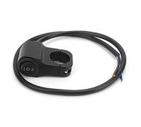 Walmeck Bunte LED-Anzeige, 7/8-Zoll-Lenkerschalter mit Ausgangsschaltungsschutz, Geeignet für Motorrad-ATV, Einfach zu Installieren, Schwarz