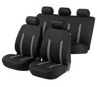 Walser Auto-Sitzbezug Komplett Set Hastings, Auto-Schonbezüge für Normalsitze, 2 Vordersitzbezüge, 1 Rücksitzbezug, Sitzschoner-Auto