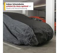 WALSER Autoplane "Indoor Fleece" Planen PKW-Abdeckplane, in den Größen M, L und XL Gr. B/H/L: 178 cm x 120 cm x 534 cm XL, grau (grau, schwarz) Autopflege (26296855-XL)