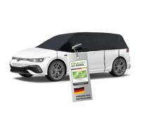 WALSER Abdeckplane Auto All Weather, Abdeckplane wasserdicht, 100% wetterfeste Autoabdeckplane, Autoabdeckung Outdoor, Autoabdeckplane wasserdicht, Autoplane Halbgarage Größe 5 Kombi schwarz