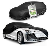 WALSER Abdeckplane Auto All Weather, Abdeckung wasserdicht, 100% wetterfeste PKW Garage Zelt Sommer/Winter, Autoabdeckung Outdoor, Schutzdecke wasserdicht, Autoplane Vollgarage Größe 5 Kombi schwarz