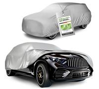 Abdeckplane Auto All Weather Basic, Autoplane Vollgarage SUV Größe M, Autoabdeckung silber