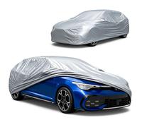 Abdeckplane Auto All Weather Basic, Autoplane Vollgarage Größe M, Autoabdeckung silber