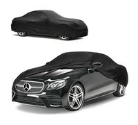 WALSER Abdeckung Auto Indoor Stretch, Autoabdeckung Winter, staubdichte Autogarage Abdeckung, Autoplane, Autogarage Schutzplane Winter, Schutzhülle für Auto, Wagen Abdeckplane Größe 3 schwarz
