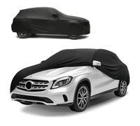 WALSER Abdeckung Auto Indoor Stretch, Autoabdeckung Winter, staubdichte Autogarage Abdeckung, Autoplane, Autogarage Schutzplane Winter, Schutzhülle für Auto, Abdeckplane SUV/Van Größe 8 schwarz
