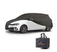 Walser Abdeckung Auto Indoor Stretch Basic, Autoabdeckung Winter, staubdichte Autogarage Abdeckung, Autoplane Winter, Autogarage Abdeckung Winter, Abdeckung für Auto, Auto Abdeckplane M schwarz