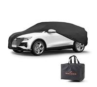 Walser Abdeckung Auto Indoor Stretch Basic, Autoabdeckung Winter, staubdichte Autogarage Abdeckung, Autoplane Winter, Autogarage Abdeckung Winter, Abdeckung für Auto, Auto Abdeckplane SUV L schwarz