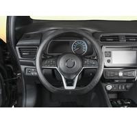 Walser 16639 Lenkradhülle Soft Grip Canvas - 38 cm schwarz, Auto Lenkradbezug, Lenkradschoner, Lenkrad Zubehör mit Anti-Rutsch-Beschichtung, Universalgröße